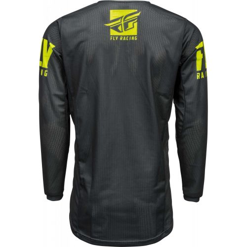 MAILLOT FLY KINETIC MESH SHIELD 2019 GRIS/JAUNE FLUO