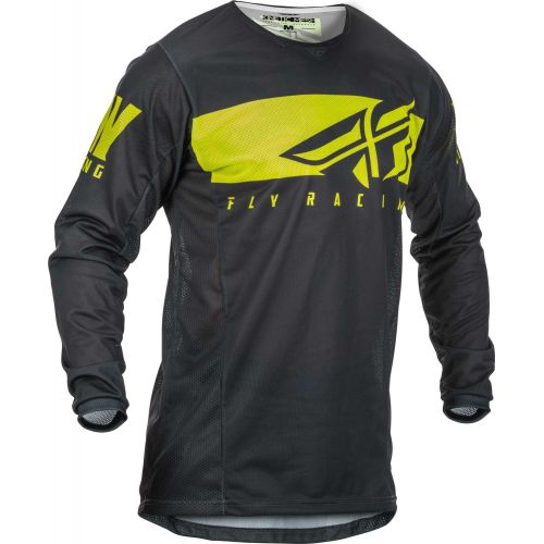 MAILLOT FLY KINETIC MESH SHIELD 2019 GRIS/JAUNE FLUO
