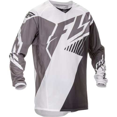 MAILLOT FLY KINETIC NOIR/BLANC/GRIS VECTOR