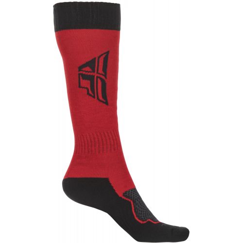 CHAUSSETTES FLY MX THICK 2021 ROUGE/NOIR