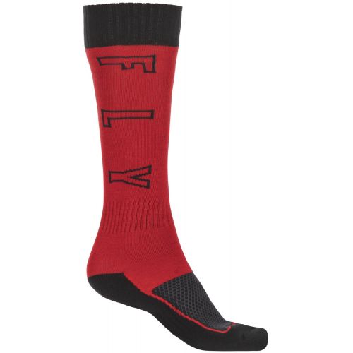 CHAUSSETTES FLY MX THICK 2021 ROUGE/NOIR