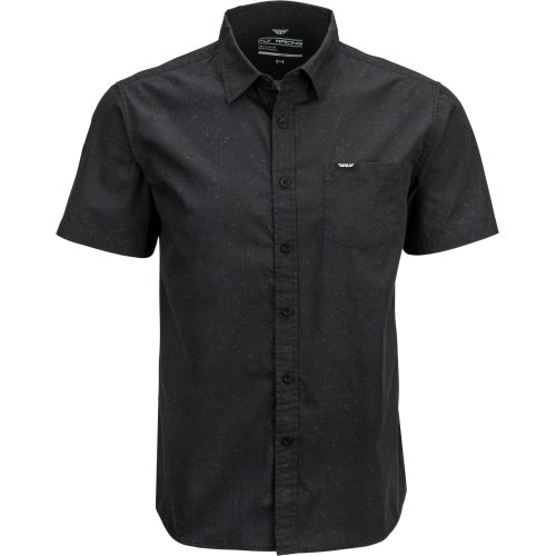 CHEMISE FLY BUTTON UP NOIR