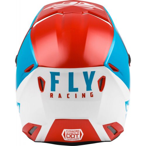 CASQUE FLY KINETIC STRAIGHT EDGE ROUGE/BLANC/BLEU