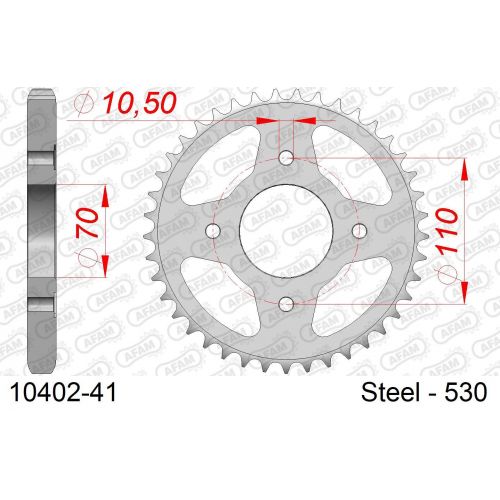 COURONNE ACIER AFAM #530 10402