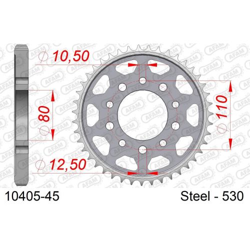 COURONNE ACIER AFAM #530 10405