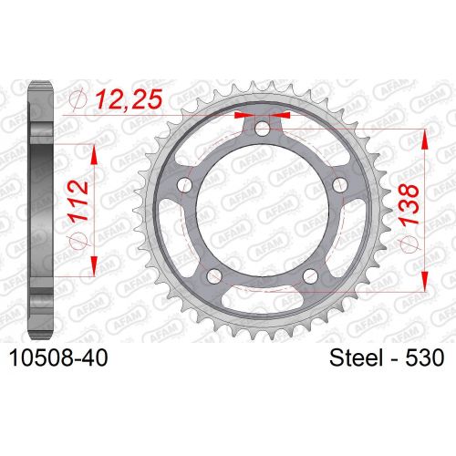 COURONNE ACIER AFAM #530 10508