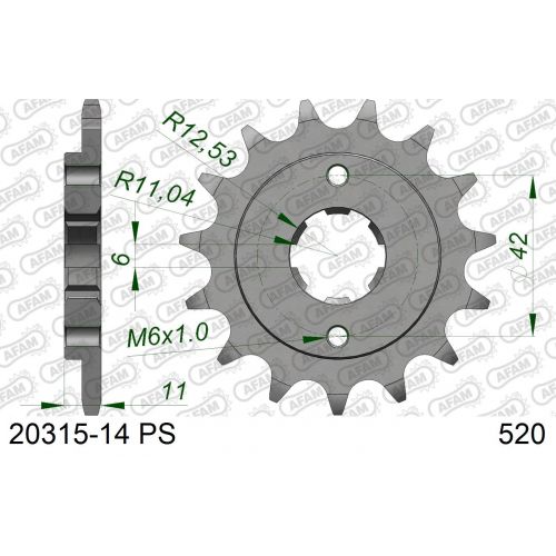 PIGNON AFAM #520 NSR250/88 JAP 20315