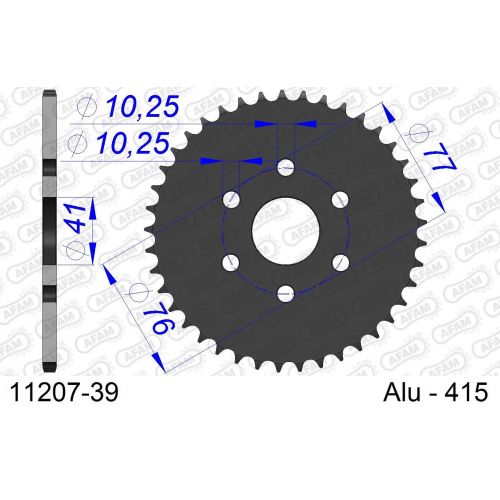 COURONNE ALU AFAM #415 11207