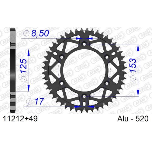 COURONNE ALU AFAM #520 S/C 11212