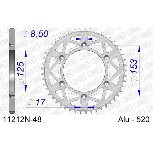 COURONNE ALU AFAM #520 11212N