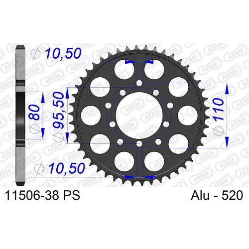 COURONNE ALU AFAM #520 11506