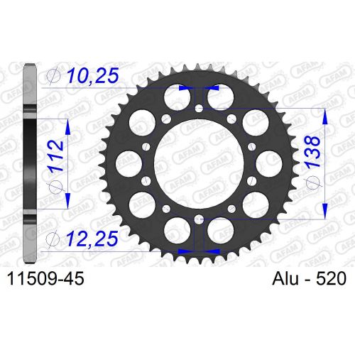 COURONNE ALU AFAM #520 11509