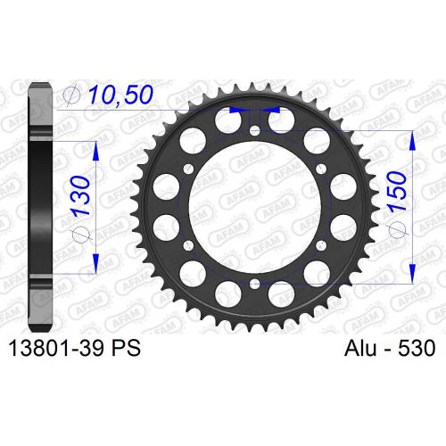 COURONNE ALU AFAM #530 13801