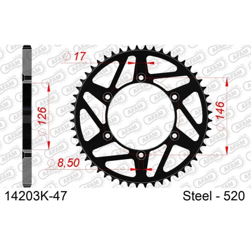 COURONNE AFAM ACIER AB #520 14203SLK