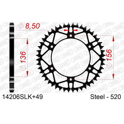 COURONNE AFAM ACIER AB #520 14206SLK