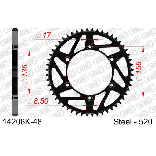 COURONNE AFAM ACIER AB #520 14206SLK