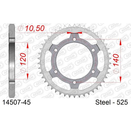 COURONNE ACIER AFAM #525 14507