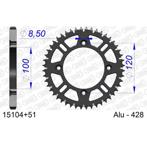 COURONNE ALU AFAM #428 S/C 15104