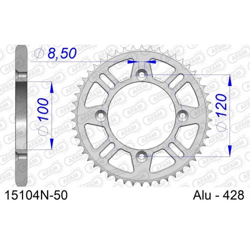 COURONNE ALU AFAM #428 15104N