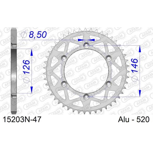 COURONNE ALU AFAM #520 15203N