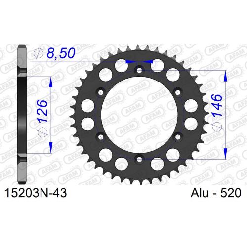 COURONNE ALU AFAM #520 15203N