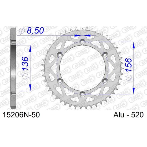 COURONNE ALU AFAM #520 15206N