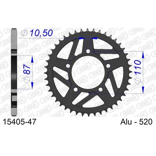 COURONNE ALU AFAM #520 15405