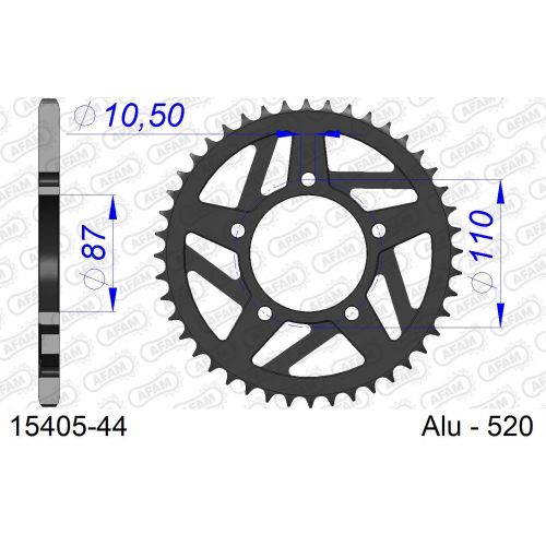 COURONNE ALU AFAM #520 15405