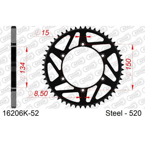 COURONNE AFAM ACIER AB #520 16206SLK