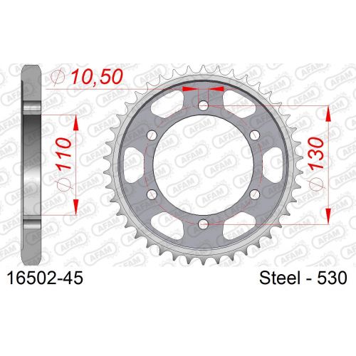 COURONNE ACIER AFAM #530 16502