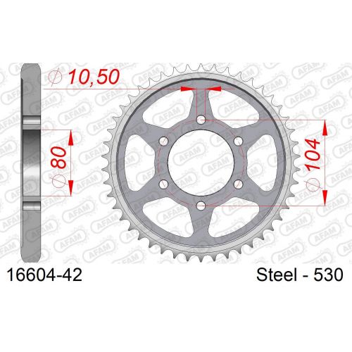 COURONNE ACIER AFAM #530 16604