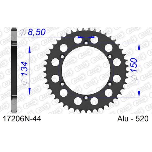 COURONNE ALU AFAM #520 17206N