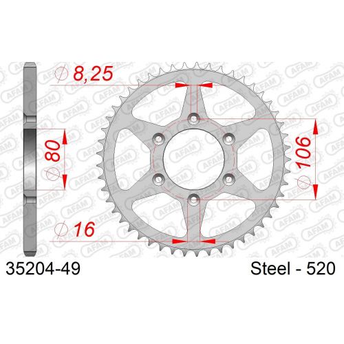 COURONNE ACIER AFAM #520 35204