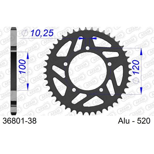 COURONNE ALU AFAM #520 RSV1000 36801