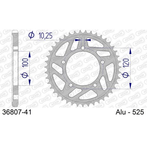 COURONNE ALU AFAM #525 36807