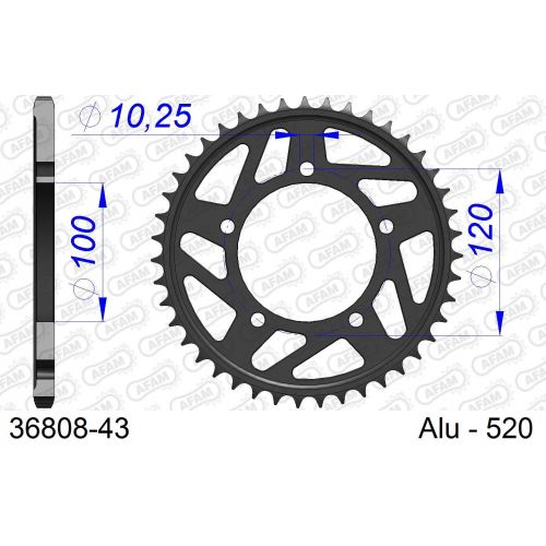 COURONNE ALU AFAM #520 36808