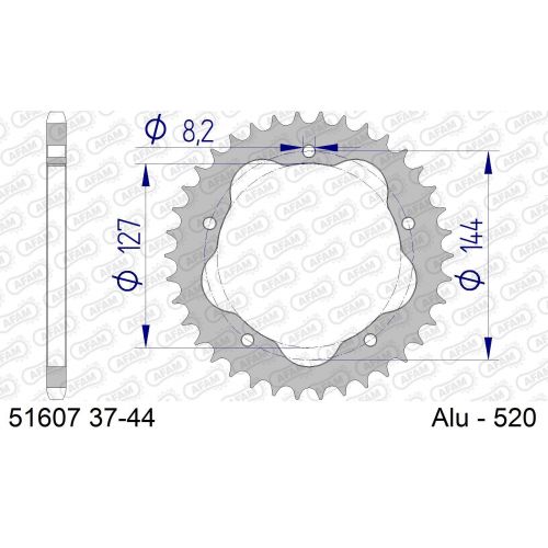 COURONNE ALU AFAM #520 D 748/916 SP 51607