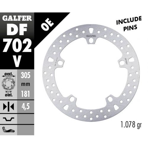 DISC GALFER ROND FIX 305/181 BMW IDEM 168B407D6