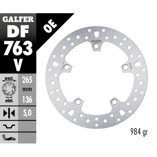 DISC GALFER ROND FIX 265/136 BMW IDEM 68B407C0