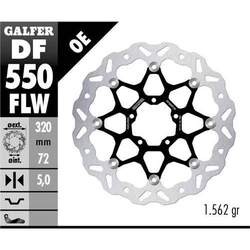 DISQUE GALFER WAVE FLOTTANT 320X5MM ROYAL ENFIELD CONTINENTAL GT 650