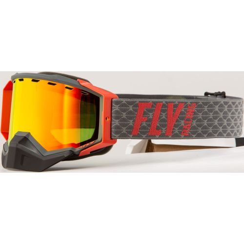 MASQUE FLY ZONE SNOW GRIS/ROUGE