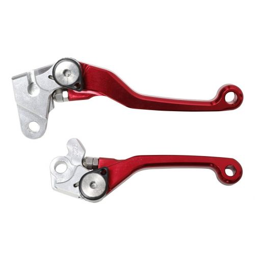 LEVIERS MX FOLDER CRF250R 07+ ROUGE