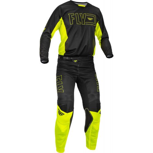 MAILLOT FLY KINETIC MESH JAUNE FLUO/NOIR