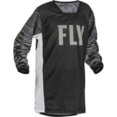 MAILLOT FLY KINETIC MESH BLANC/NOIR/GRIS