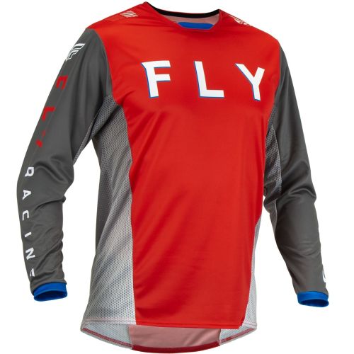 MAILLOT FLY KINETIC KORE ROUGE/GRIS