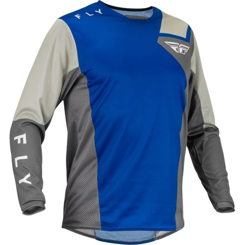 MAILLOT FLY KINETIC JET BLEU/GRIS/BLANC