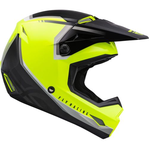 CASQUE FLY KINETIC VISION JAUNE FLUO/NOIR