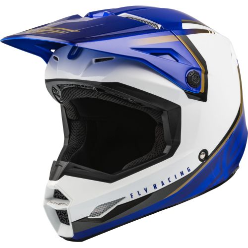 CASQUE FLY KINETIC VISION BLANC/BLEU