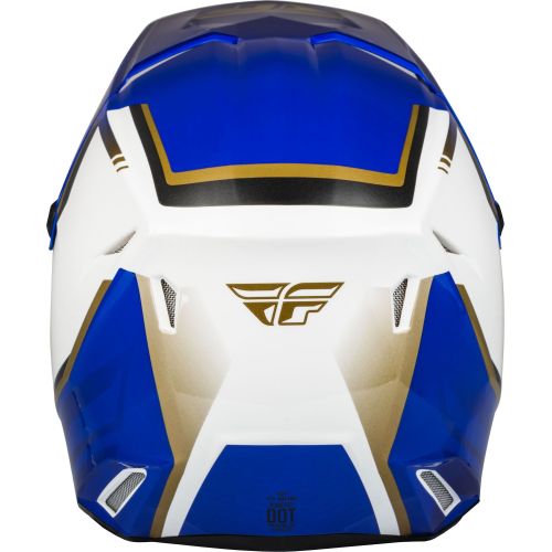 CASQUE FLY KINETIC VISION BLANC/BLEU