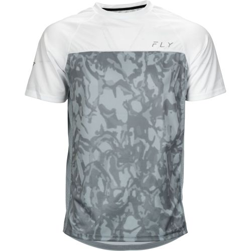 MAILLOT FLY SUPER D LIGHT GREY/CAMO WHITE